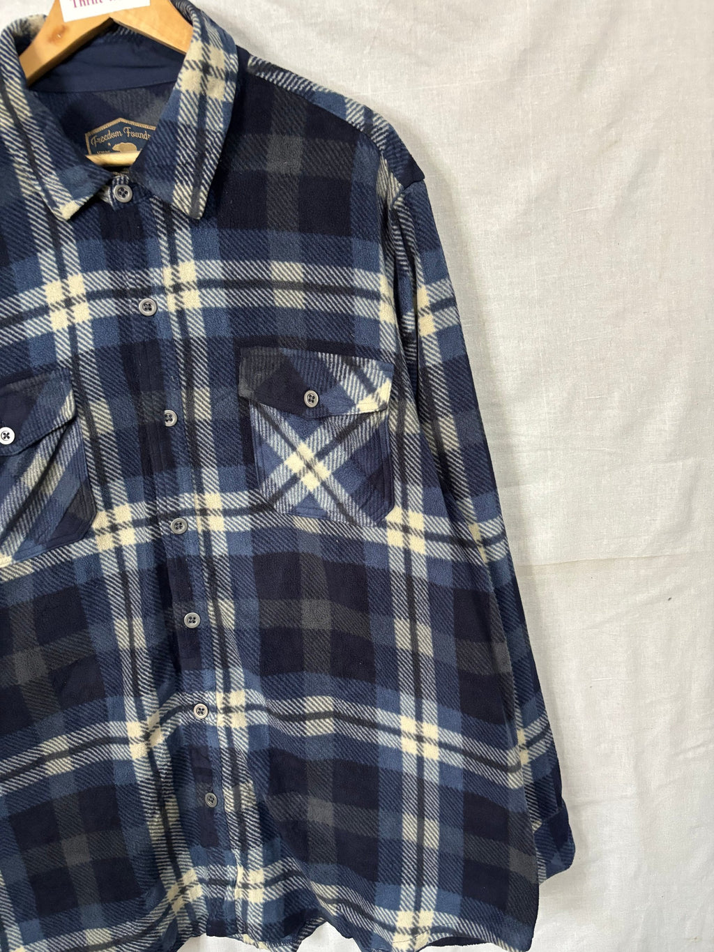 Flannel Shirt Vintage Streetwear Freedom Foundny