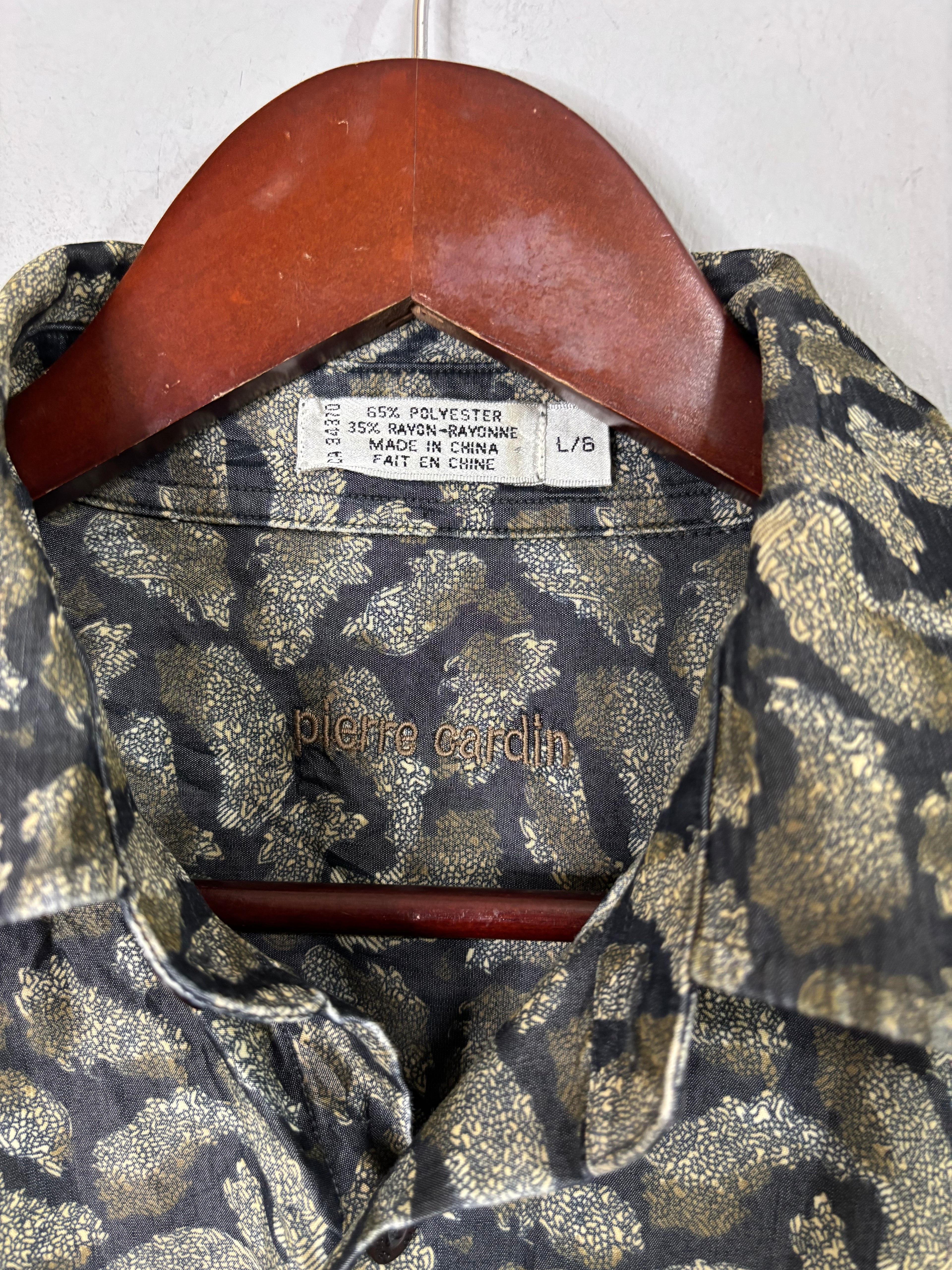 Half Sleeve Shirts Vintage Streetwear Pierre cardin