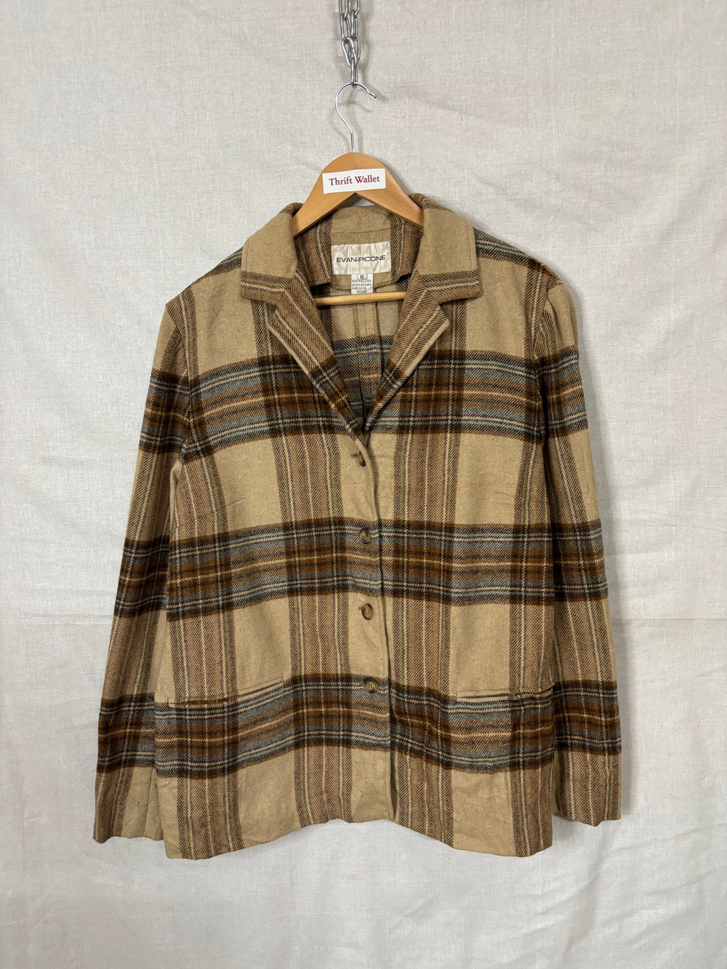 Flannel Shirt Vintage Streetwear Evan Picone