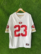 Half Sleeve Jerseys Vintage Streetwear Mccaffrey 23