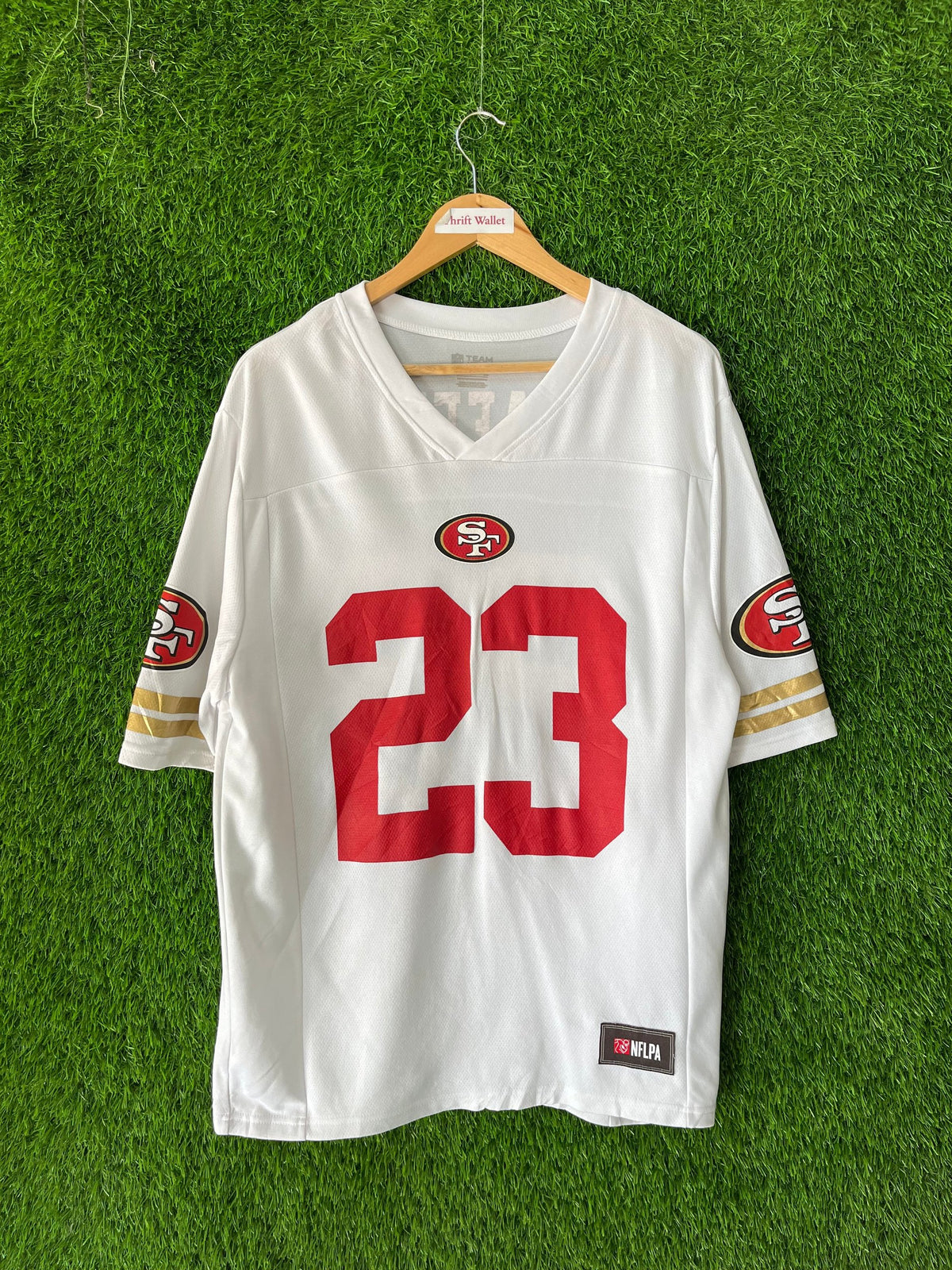 Half Sleeve Jerseys Vintage Streetwear Mccaffrey 23