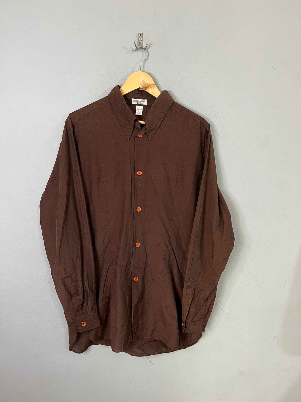 Full Sleeve Shirts Vintage Streetwear Giorgio Armani