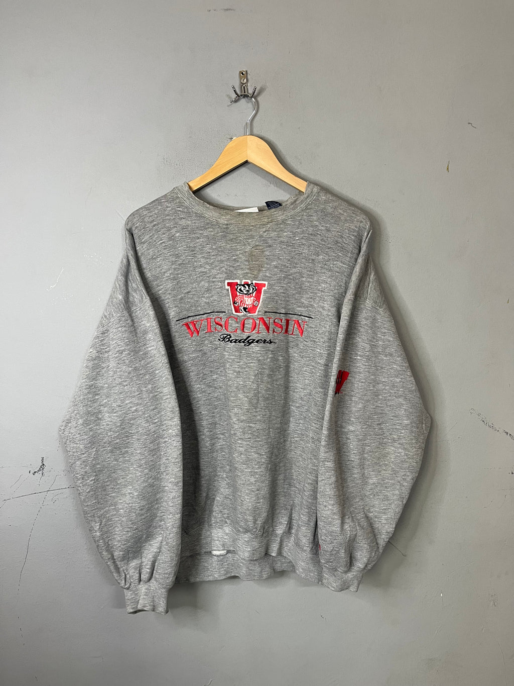 Sweatshirt Vintage Streetwear Oversized Wisconsin