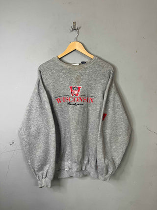 Sweatshirt Vintage Streetwear Oversized Wisconsin