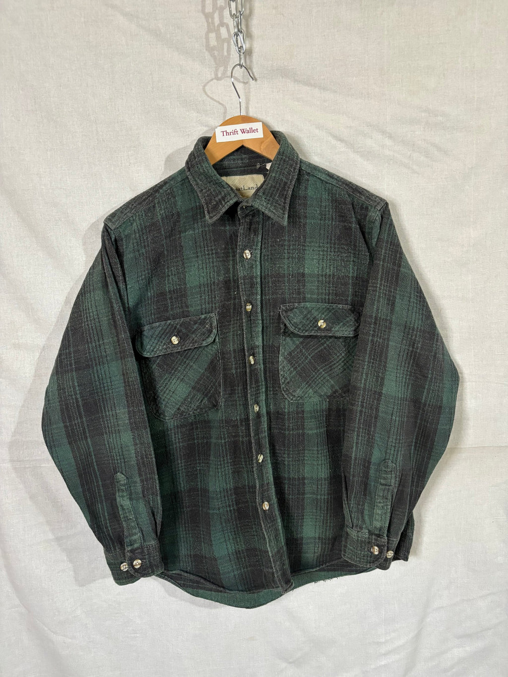 Flannel Shirt Vintage Streetwear Great Land