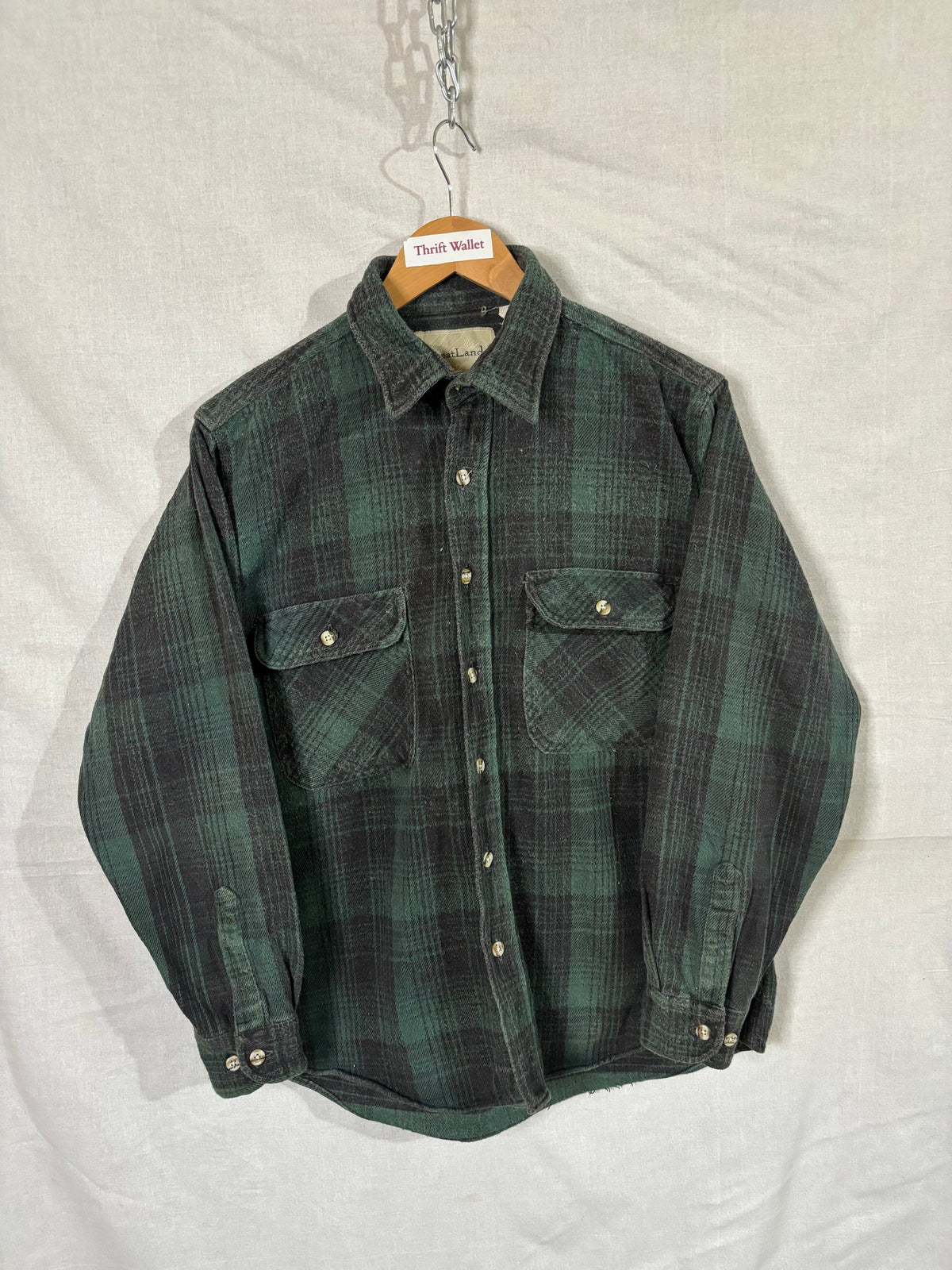 Flannel Shirt Vintage Streetwear Great Land