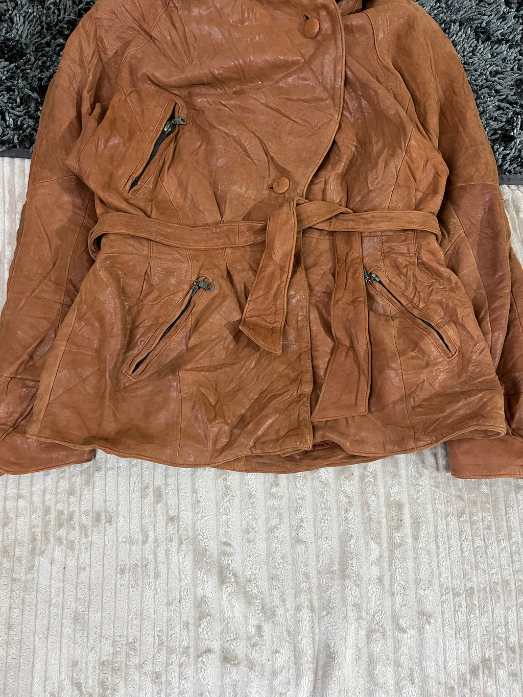 Leather Jackets Vintage Oversized Winter Wear - Apartied Vera Pelle