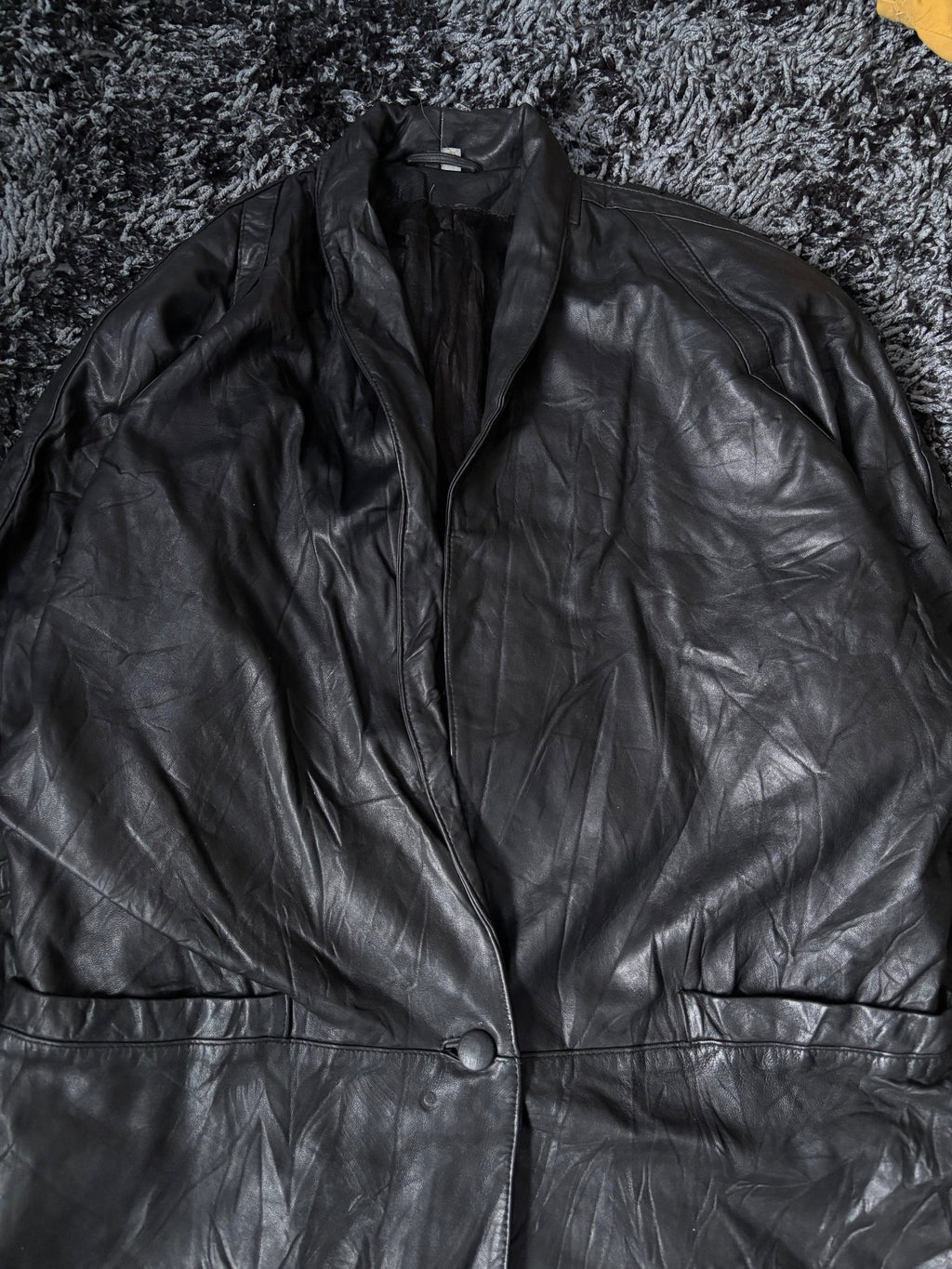 Leather Jackets Oversized Vintage Long coat