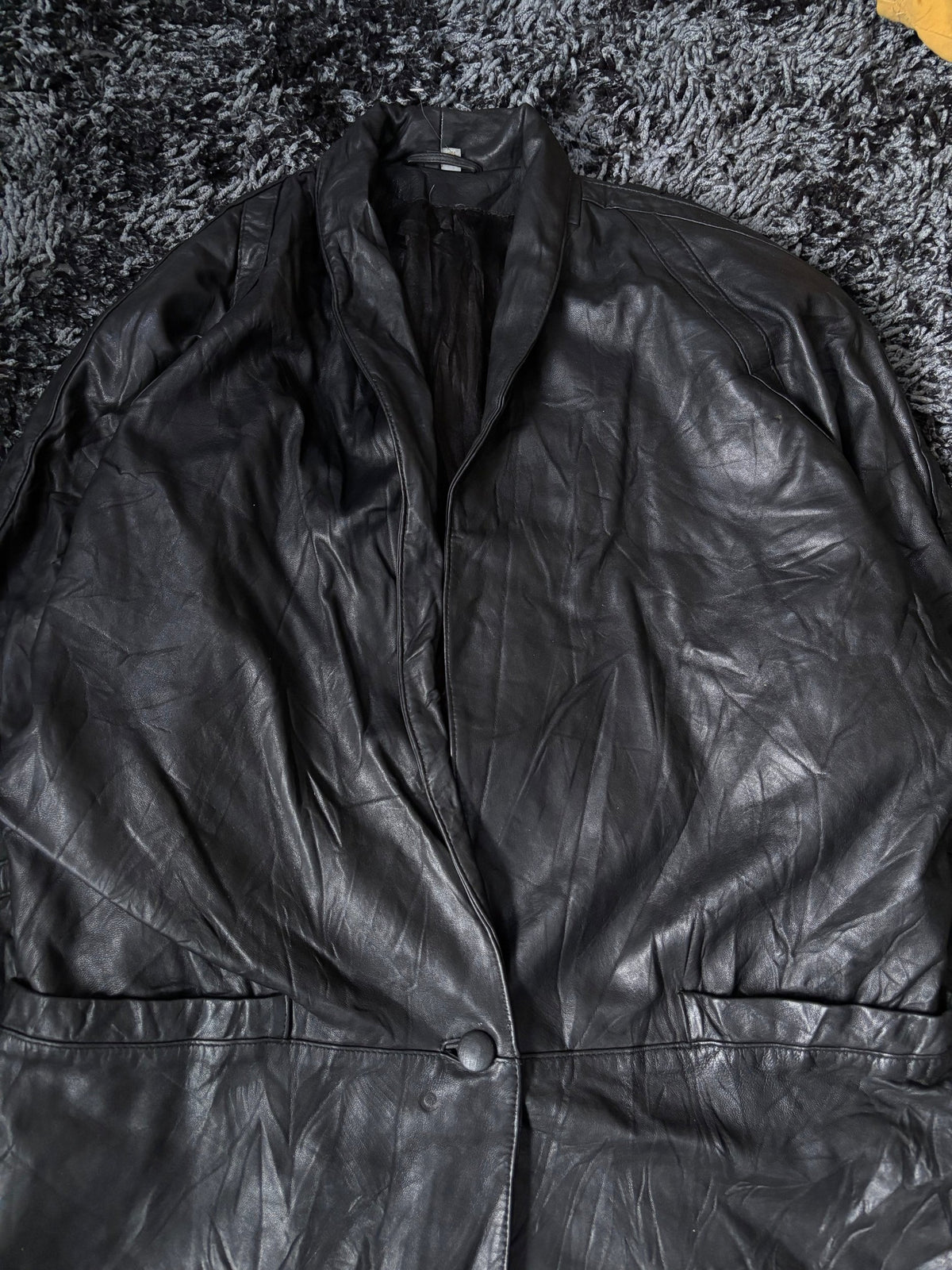 Leather Jackets Oversized Vintage Long coat