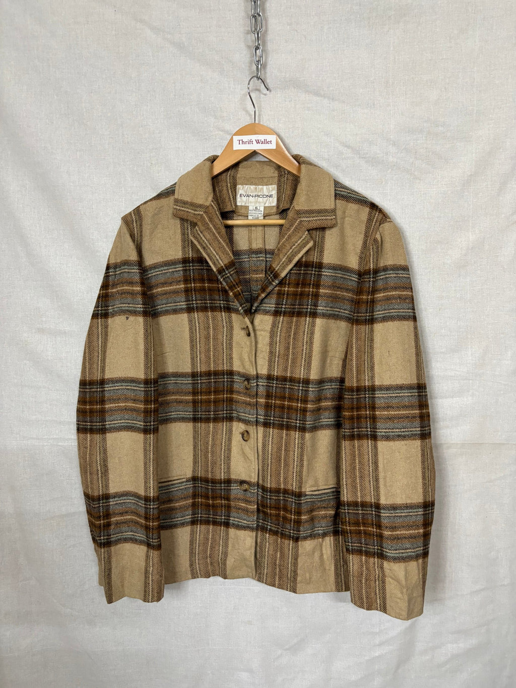 Flannel Shirt Vintage Streetwear Evan Picone