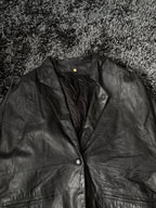 Leather Jackets Oversized Vintage Black leather