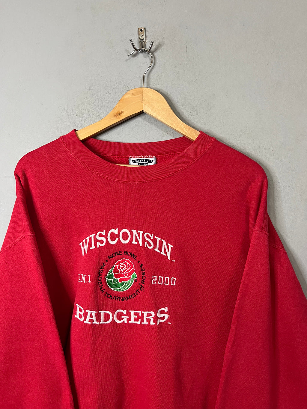 Sweatshirt Vintage Streetwear Oversized Wisconsin Badgers