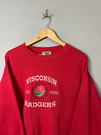 Sweatshirt Vintage Streetwear Oversized Wisconsin Badgers