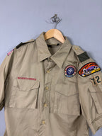 Half Sleeve Shirts Vintage Streetwear Boy Scouts of America