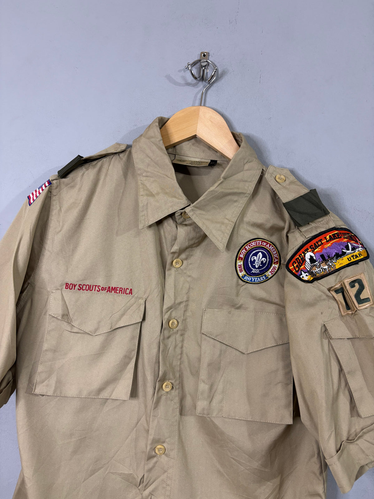 Half Sleeve Shirts Vintage Streetwear Boy Scouts of America