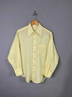 Full Sleeve Shirts Oversized Streetwear Yellow Shirt