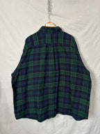 Flannel Shirt Vintage Streetwear Lands End
