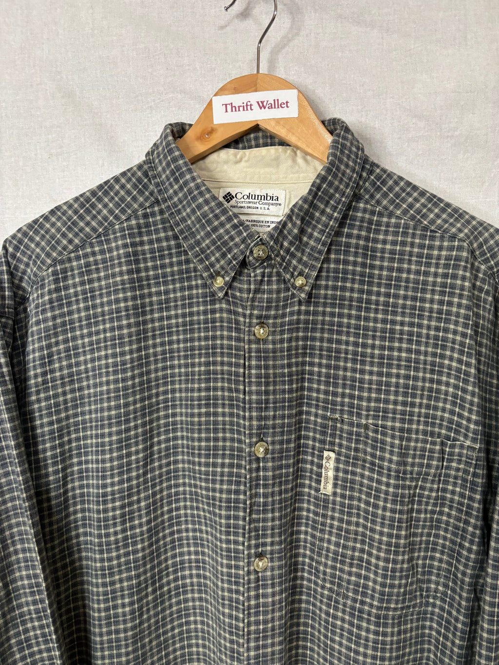 Flannel Shirt Vintage Streetwear Columbia