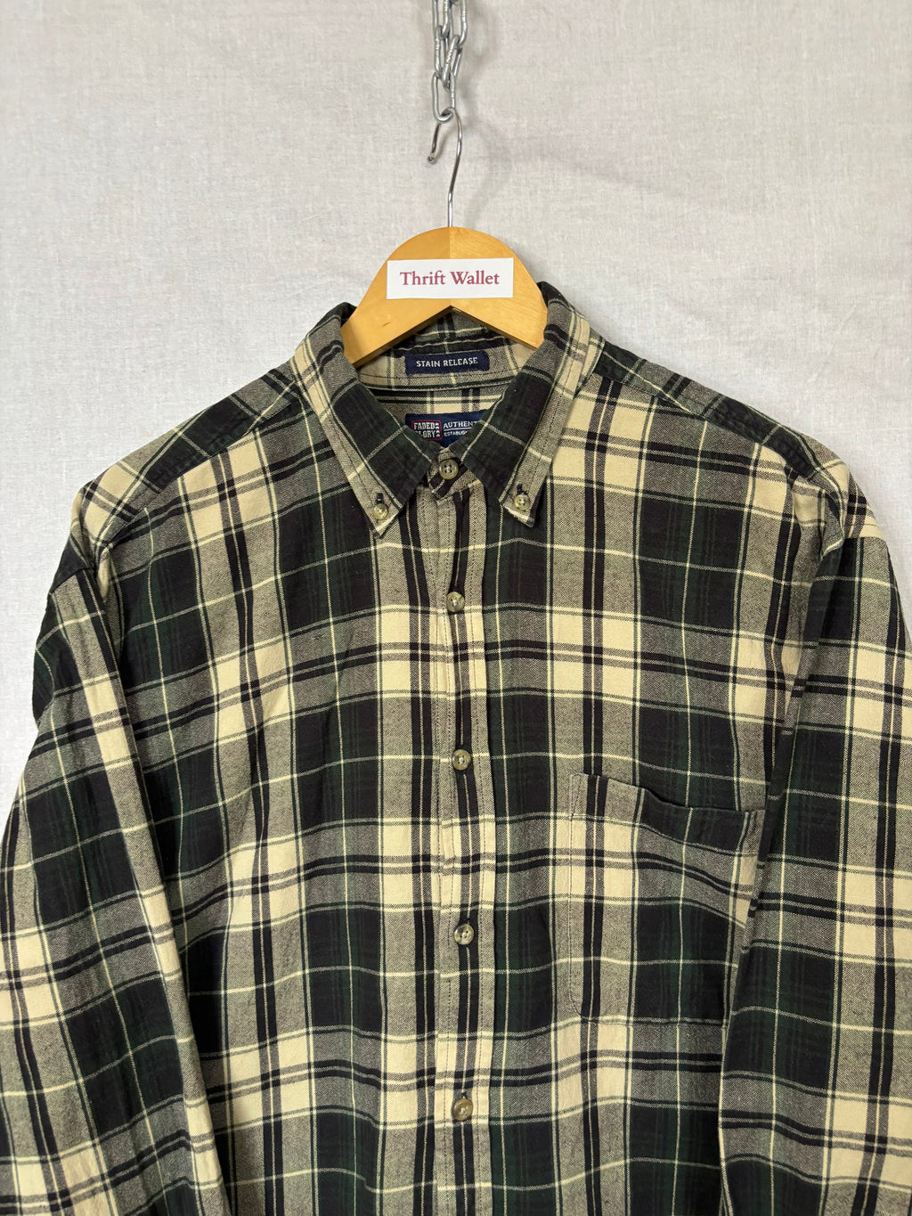 Flannel Shirt Vintage Streetwear Stain Release