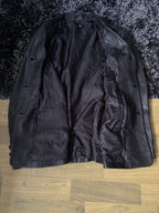 Leather Jackets Oversized Vintage Button leather