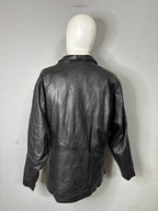 Leather Jackets Oversized Vintage Black leather