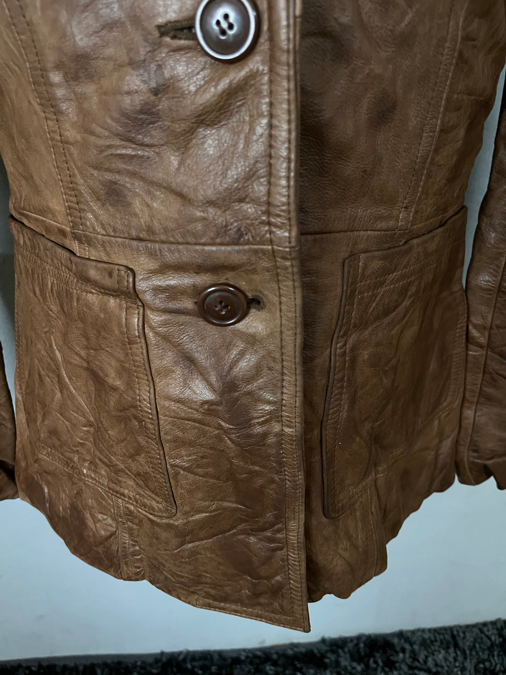 Leather Jackets Oversized Streetwear French
