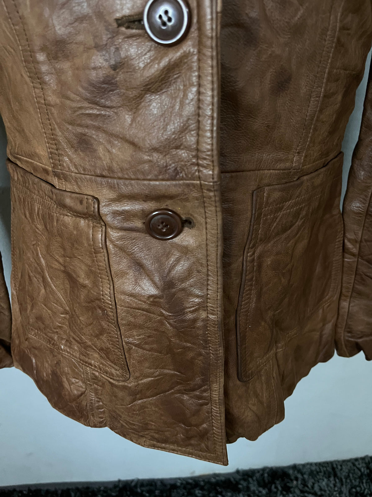 Leather Jackets Oversized Streetwear French
