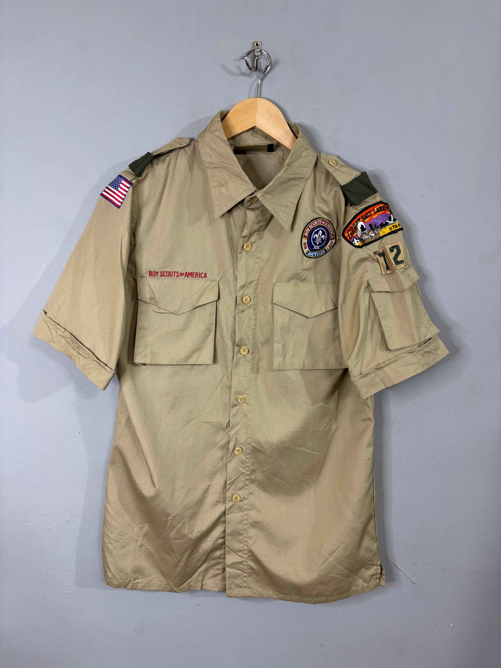 Half Sleeve Shirts Vintage Streetwear Boy Scouts of America