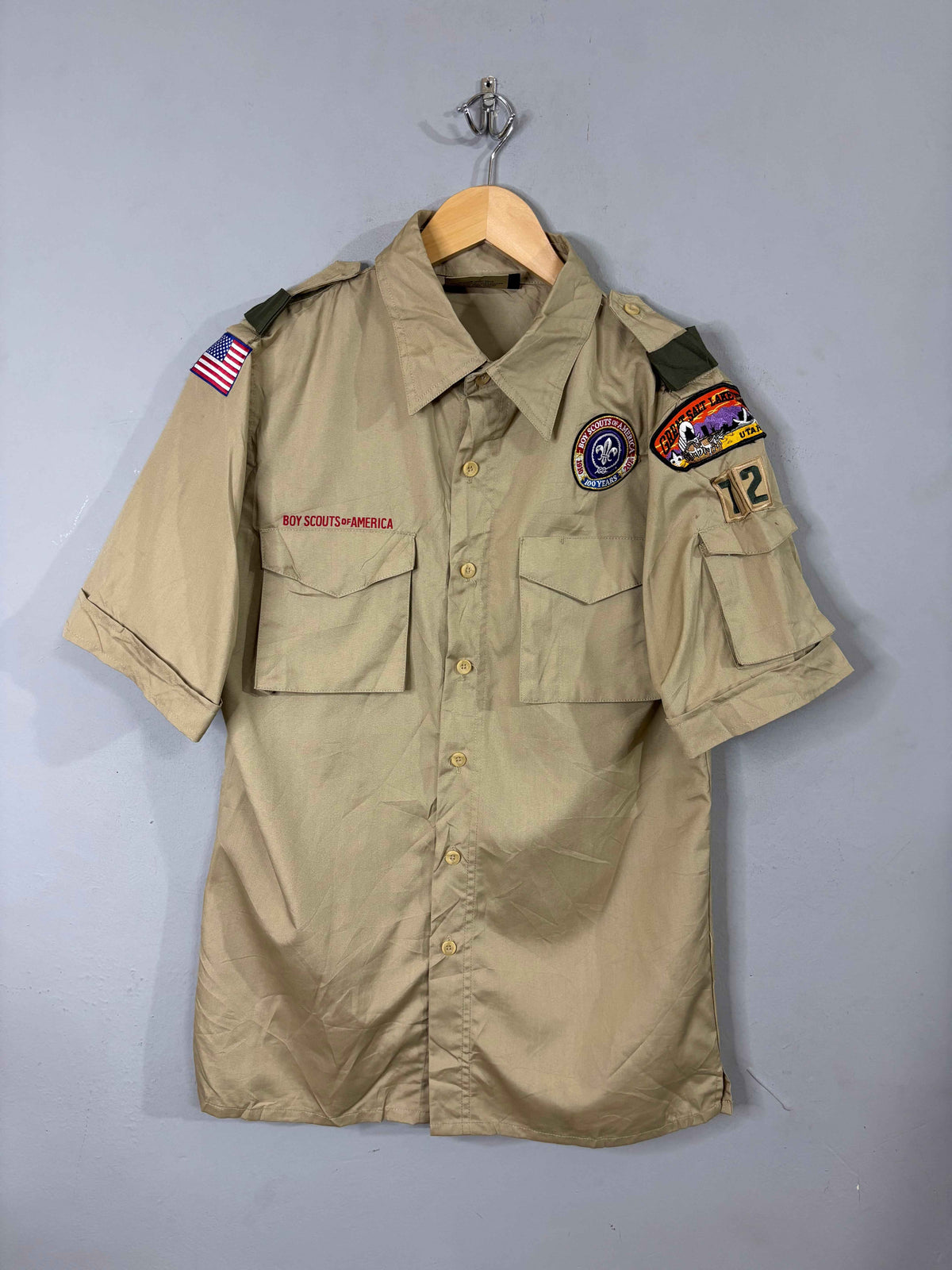 Half Sleeve Shirts Vintage Streetwear Boy Scouts of America