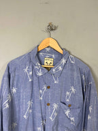 Half Sleeve Shirts Vintage Oversized Paradise Cones