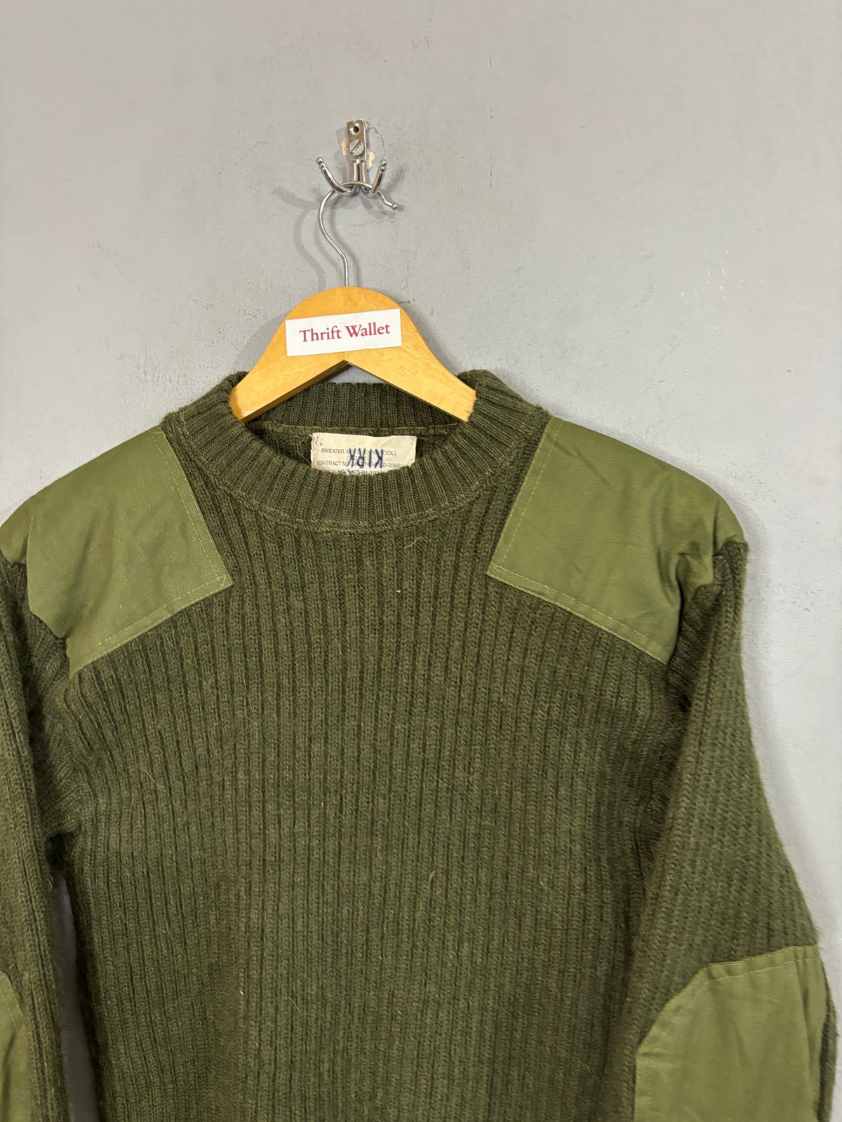 Cardigan Vintage Winter Wear - Army sweater