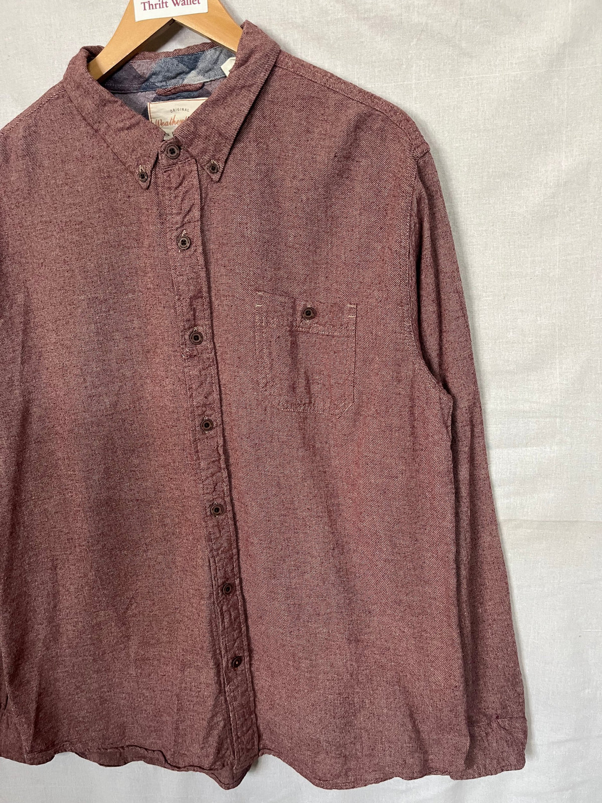 Flannel Shirt Vintage Streetwear Weatherproof