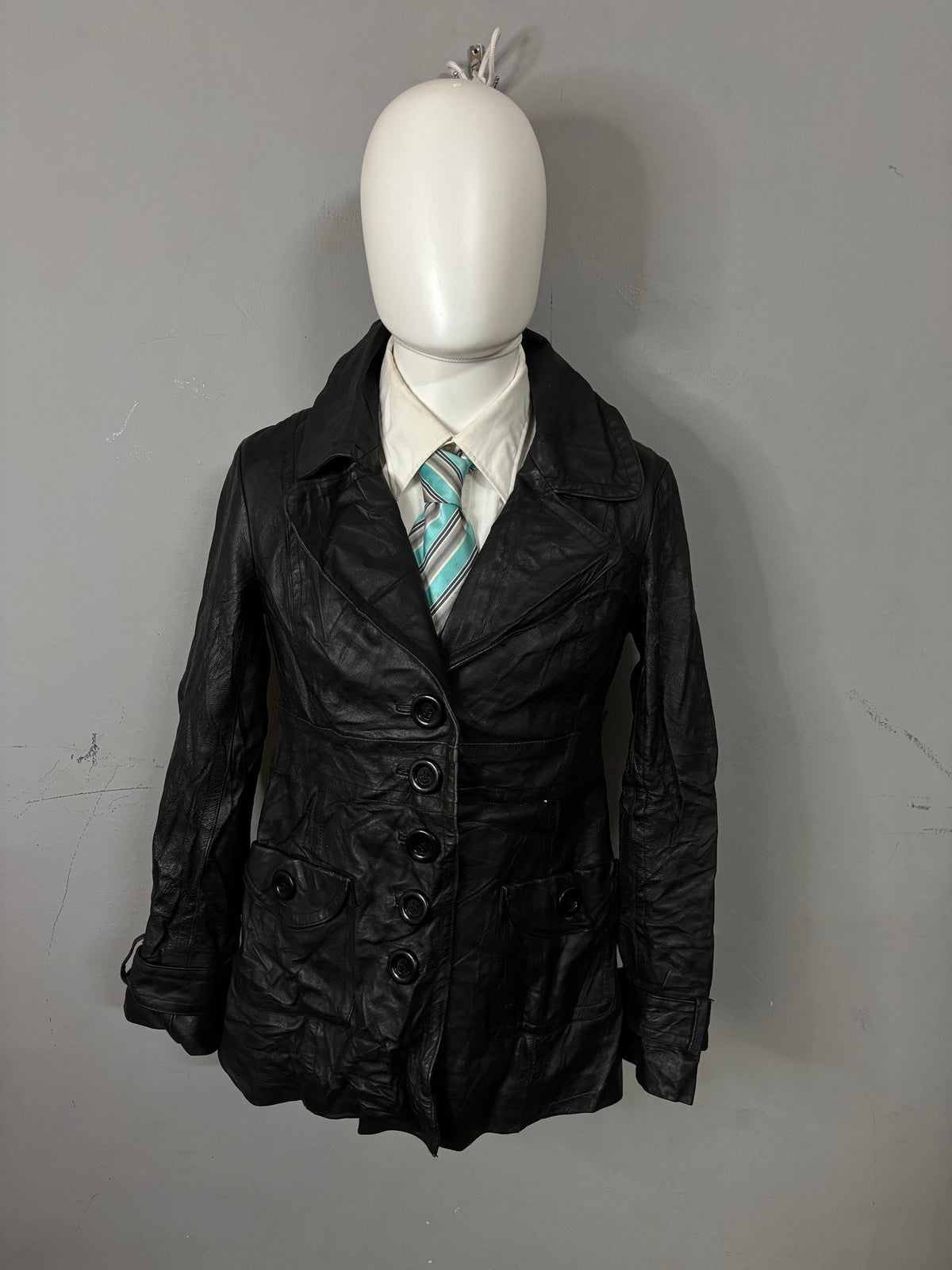 Leather Jackets Vintage Streetwear Oversized Armor Jeans