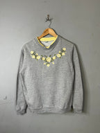 Sweatshirt Vintage Streetwear Oversized Yellow roses