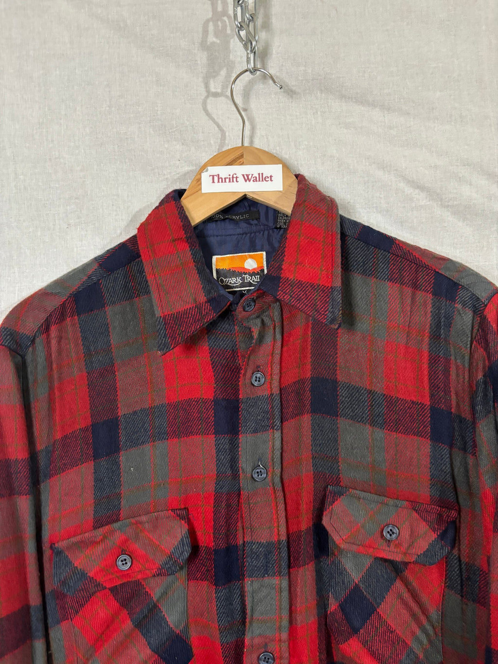 Flannel Shirt Vintage Streetwear Ozark Trail