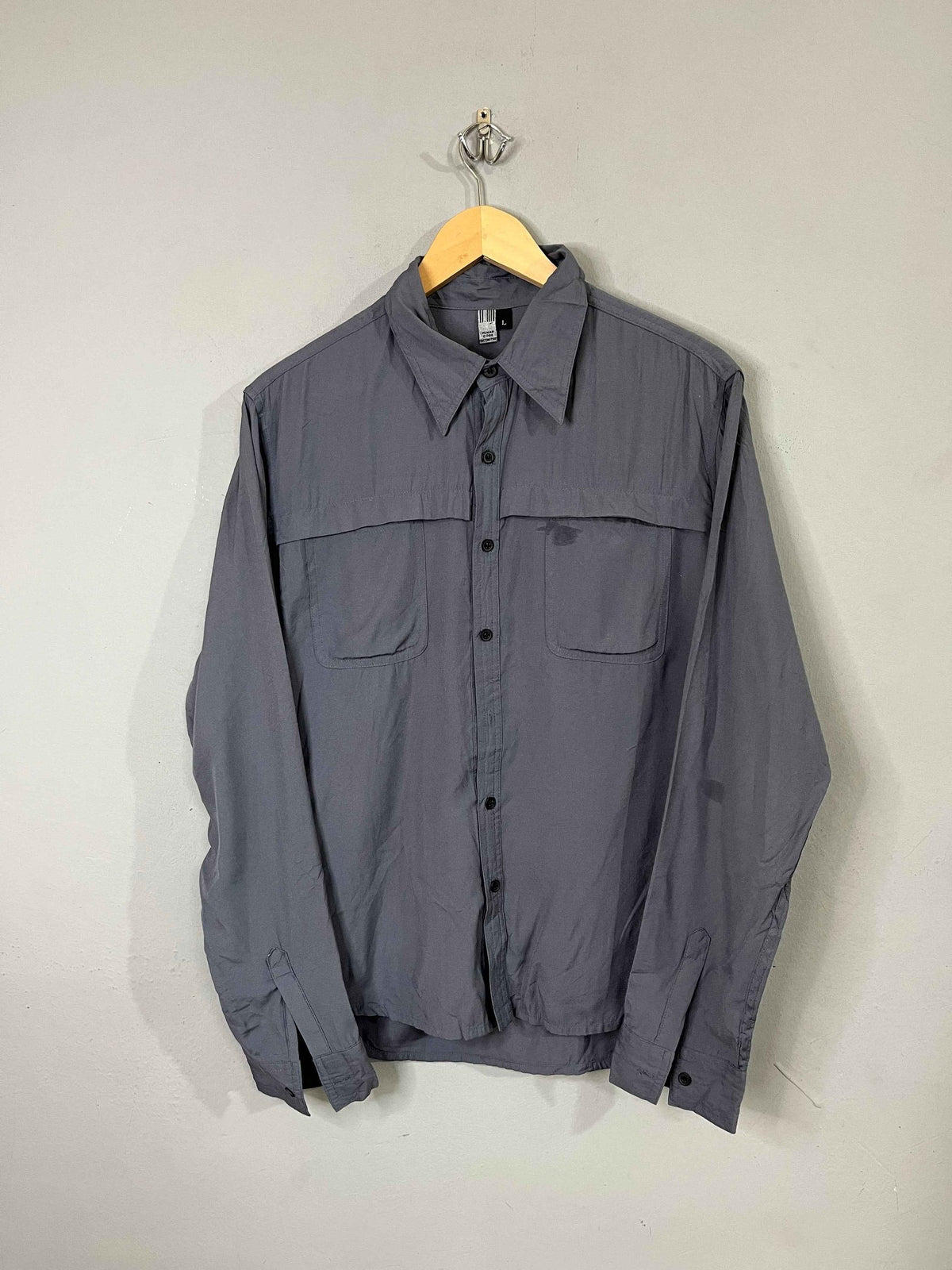 Full Sleeve Shirts Vintage Oversized Human Code