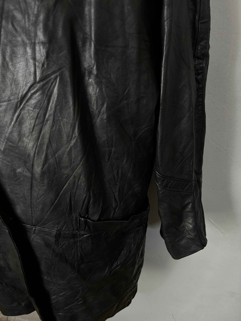 Leather Jackets Oversized Vintage Long coat