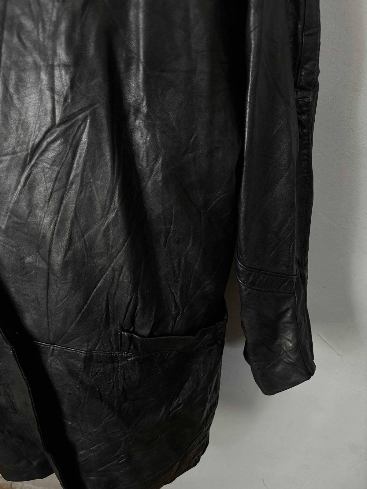 Leather Jackets Oversized Vintage Long coat