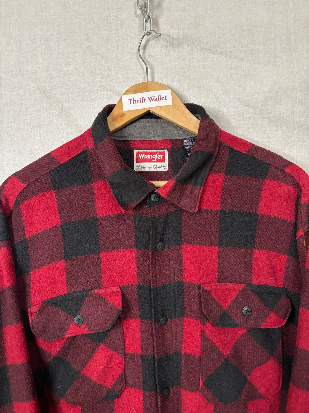 Flannel Shirt Vintage Streetwear Wrangler