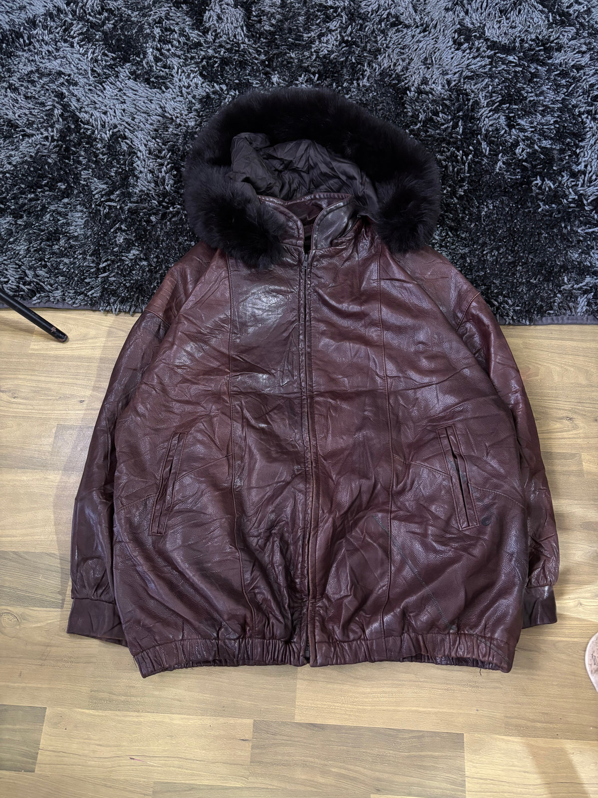 Leather Jackets Vintage Streetwear Oversized Brown bomber