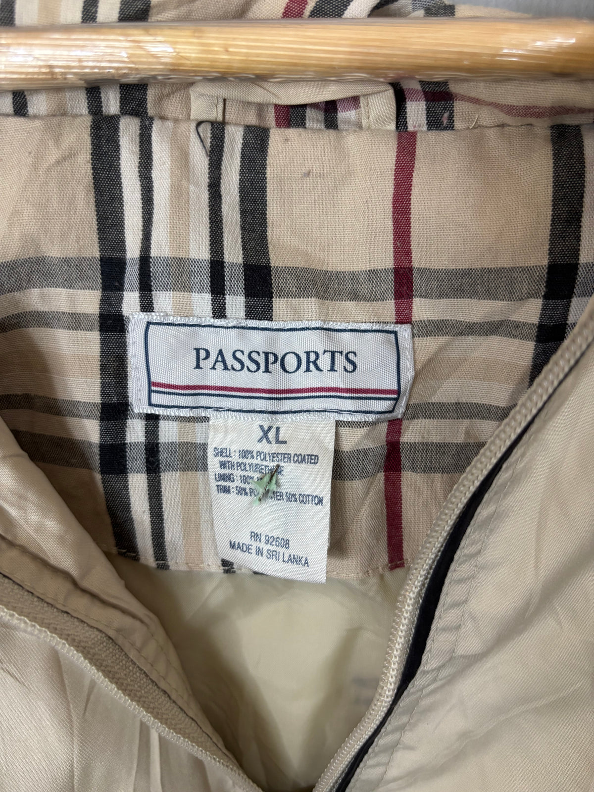 Windbreakers Vintage Streetwear Oversized Passports