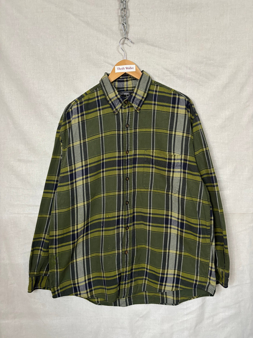 Flannel Shirt Vintage Streetwear National
