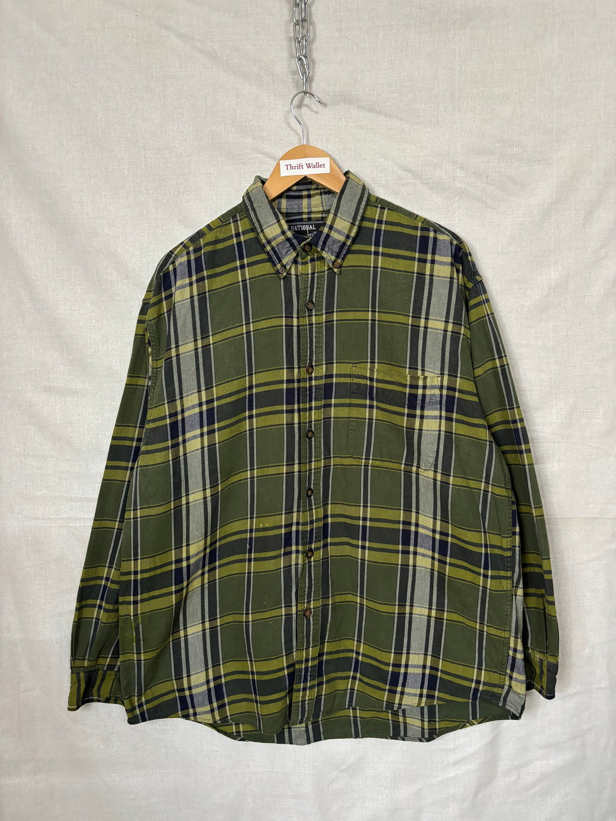 Flannel Shirt Vintage Streetwear National
