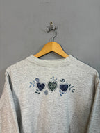 Sweatshirts Vintage Streetwear Three hearts