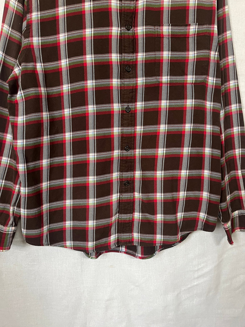 Flannel Shirt Vintage Streetwear Lands end