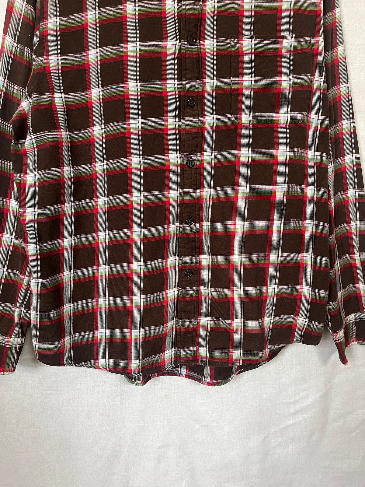 Flannel Shirt Vintage Streetwear Lands end