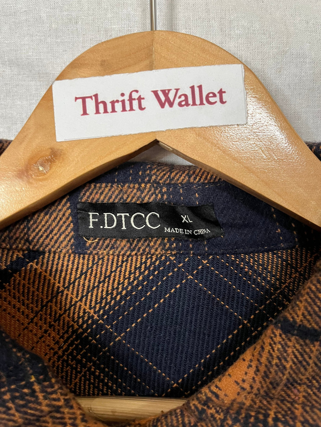 Flannel Shirt Vintage Streetwear F DTCC