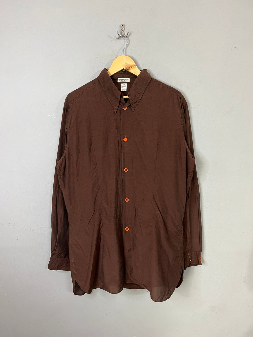 Full Sleeve Shirts Vintage Streetwear Giorgio Armani