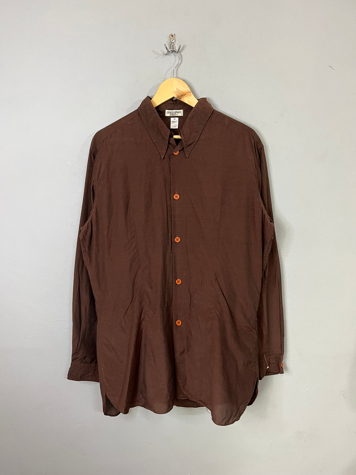 Full Sleeve Shirts Vintage Streetwear Giorgio Armani