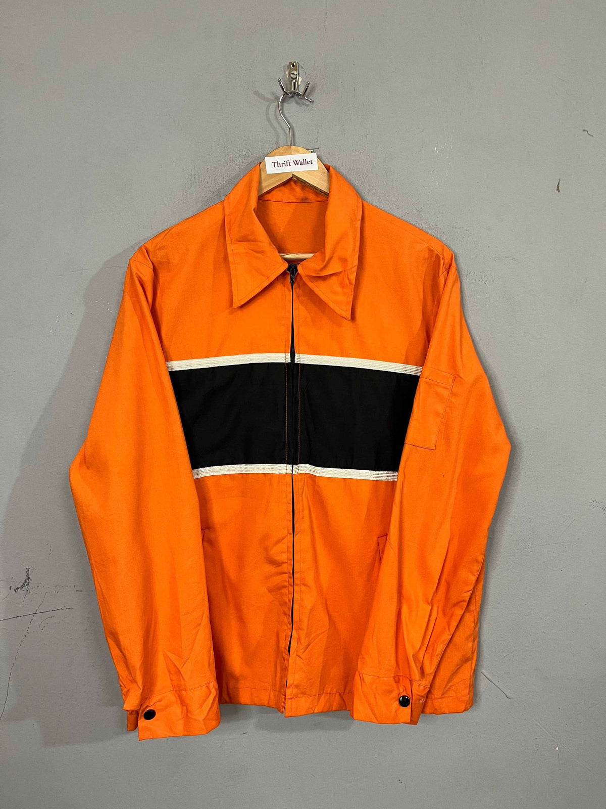 Jacket Vintage Streetwear Oversized Orange